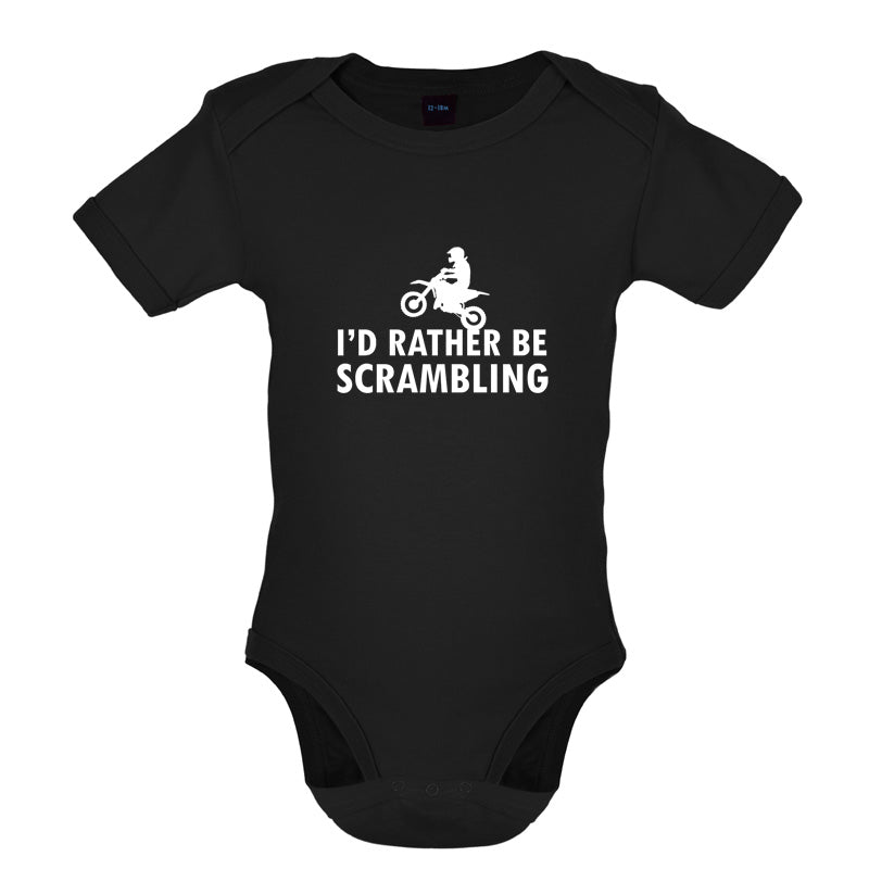 I'd Rather Be Scrambling Baby T Shirt