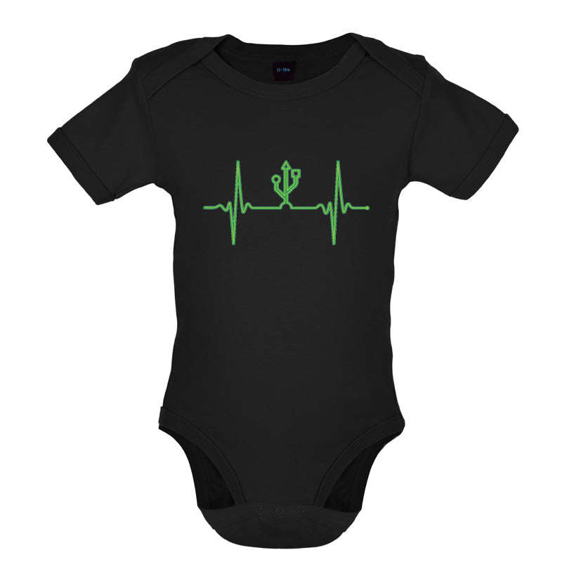 Heartbeat USB Baby T Shirt