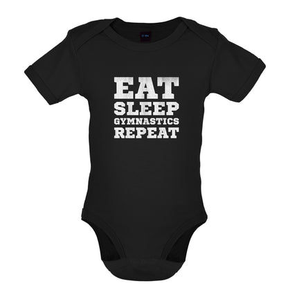 Eat Sleep Gymnastics Repeat Baby T Shirt