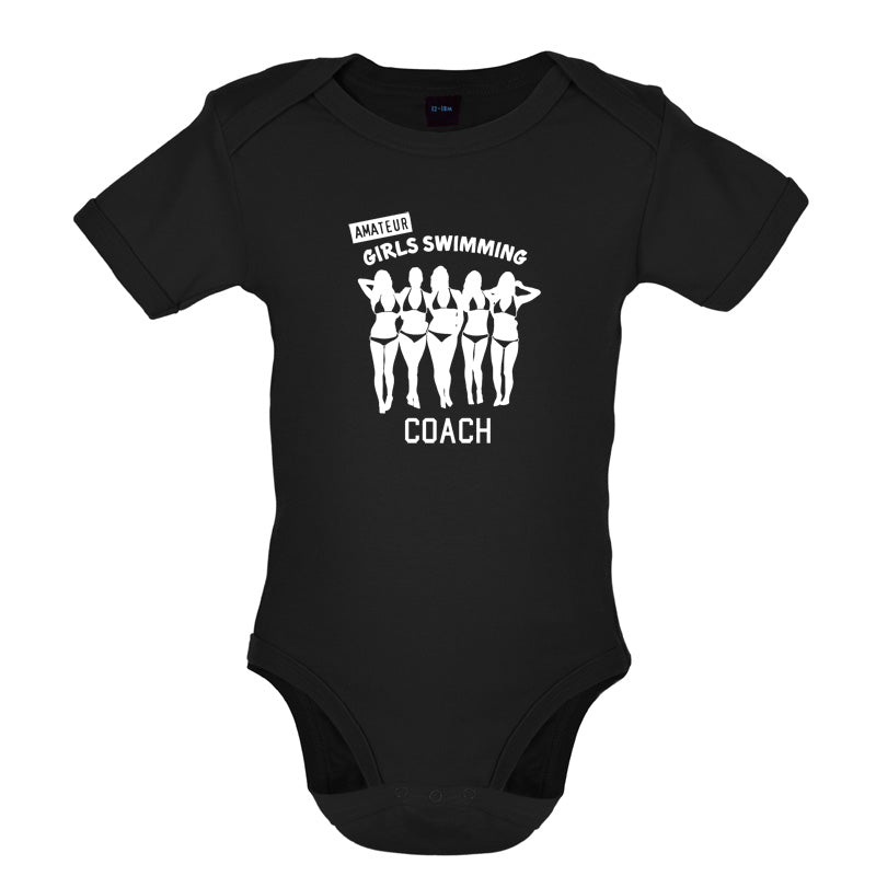 Amateur Girls Swimming Coach Baby T Shirt