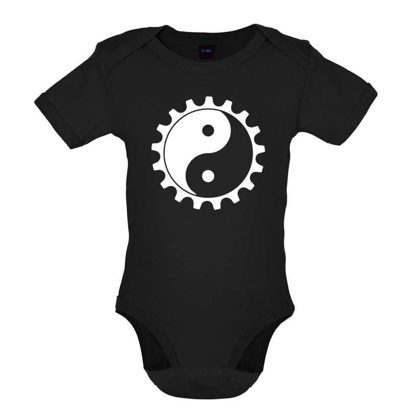 Yin Yang Bike Cog Baby T Shirt