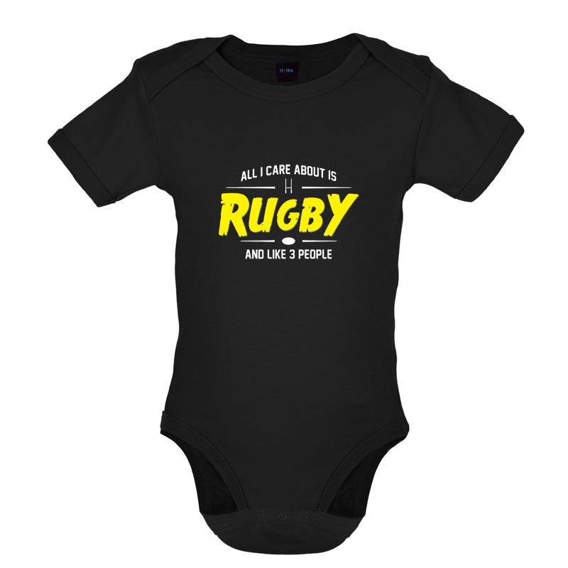 All I Care About Is Rugby Baby T Shirt