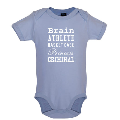 Brain Athlete Basket Case Princess Criminal Baby T Shirt