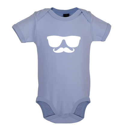 Moustache Glasses Baby T Shirt