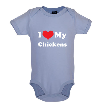 I Love My Chickens Baby T Shirt