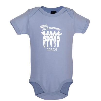 Amateur Girls Swimming Coach Baby T Shirt