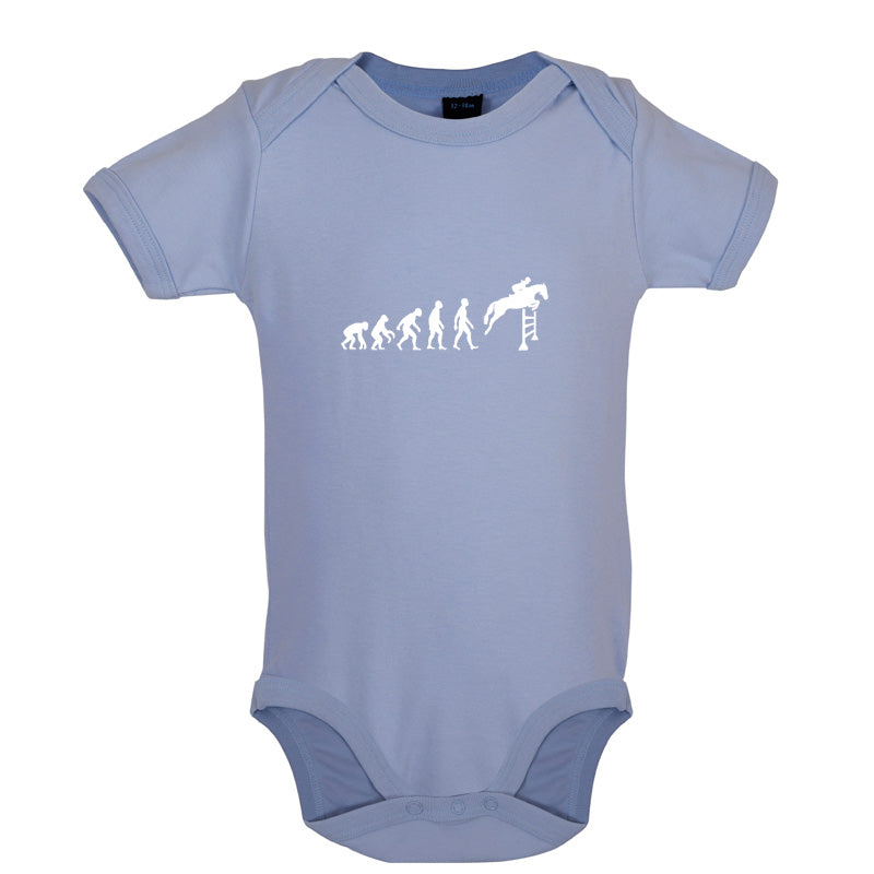 Evolution Of Man Show Jump Baby T Shirt