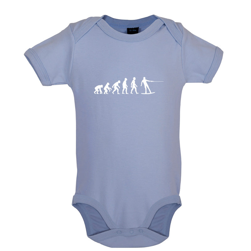 Evolution of Man Wakeboard Baby T Shirt