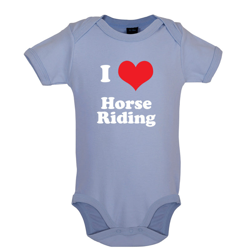 I Love Horse Riding Baby T Shirt