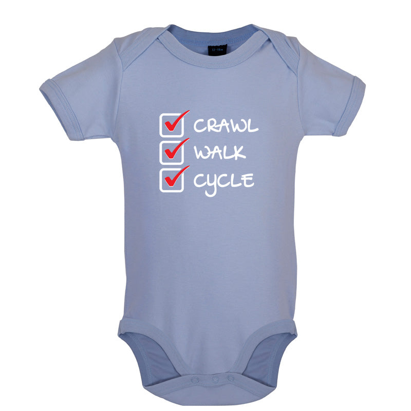 Crawl Walk Cycle Baby T Shirt