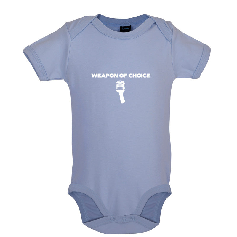 Weapon Of Choice Microphone Baby T Shirt