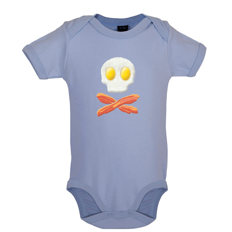 Eggs Bacon Skull and Bones Baby T Shirt