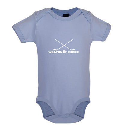 Weapon Of Choice Ice Hockey Baby T Shirt