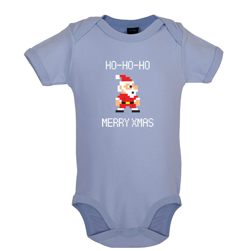 8 Bit Santa Pixel Baby T Shirt