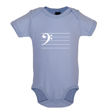 Bass Cleff Baby T Shirt