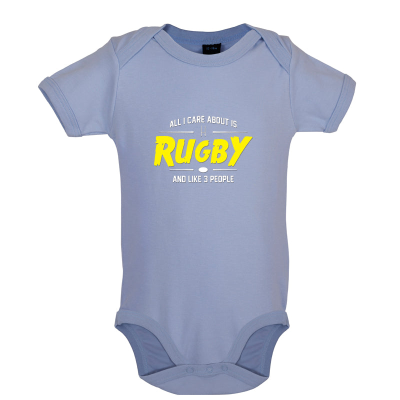 All I Care About Is Rugby Baby T Shirt