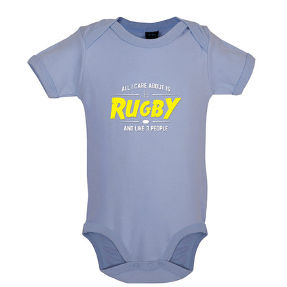 All I Care About Is Rugby Baby T Shirt