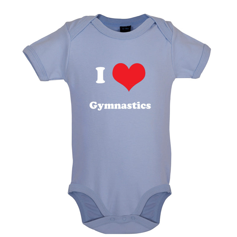 I Love Gymnastics Baby T Shirt