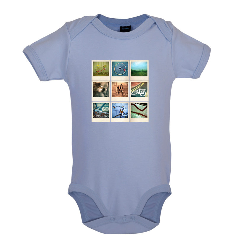 Go Cycling Photo Collage Baby T Shirt