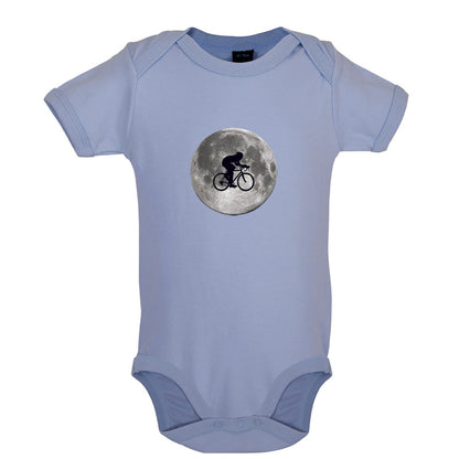 Cycling Moon Baby T Shirt