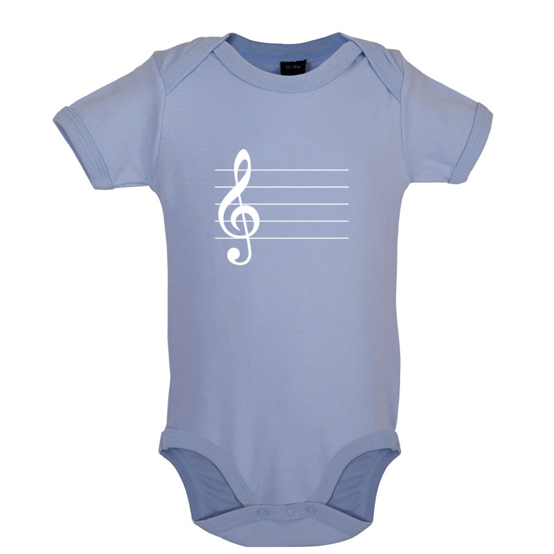 Treble Clef Baby T Shirt