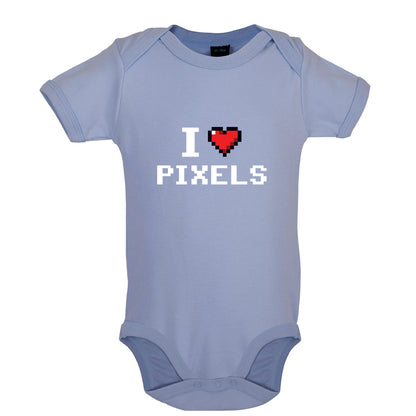 I Love Pixels Baby T Shirt