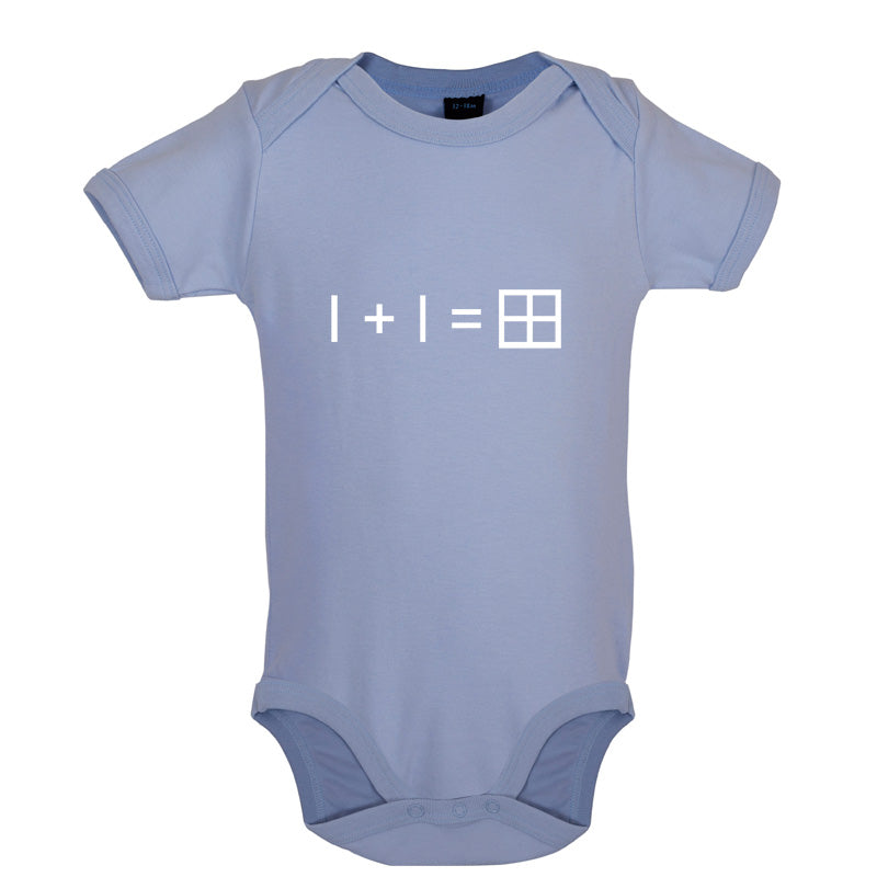 1 + 1 = Window Baby T Shirt