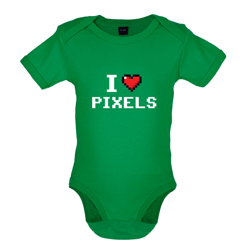 I Love Pixels Baby T Shirt