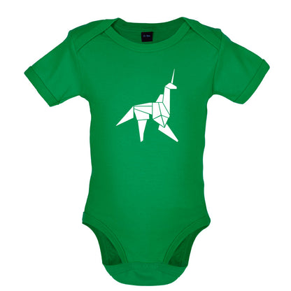 Origami Paper Unicorn Baby T Shirt