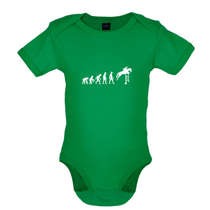 Evolution Of Man Show Jump Baby T Shirt