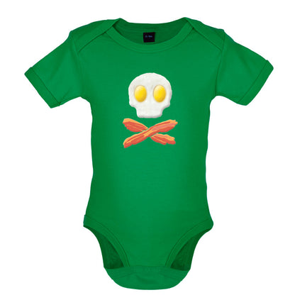 Eggs Bacon Skull and Bones Baby T Shirt