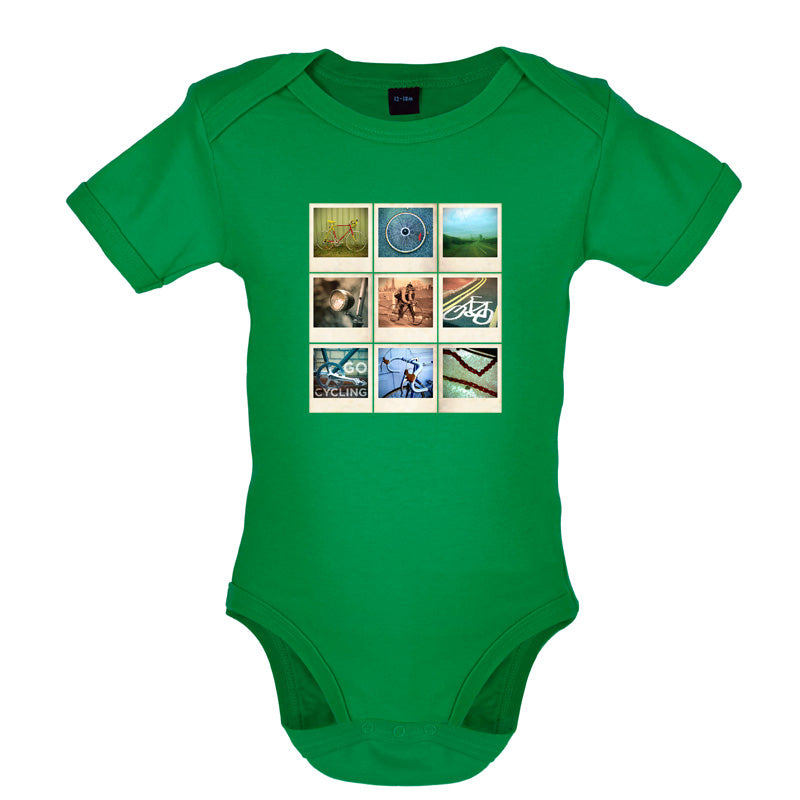 Go Cycling Photo Collage Baby T Shirt