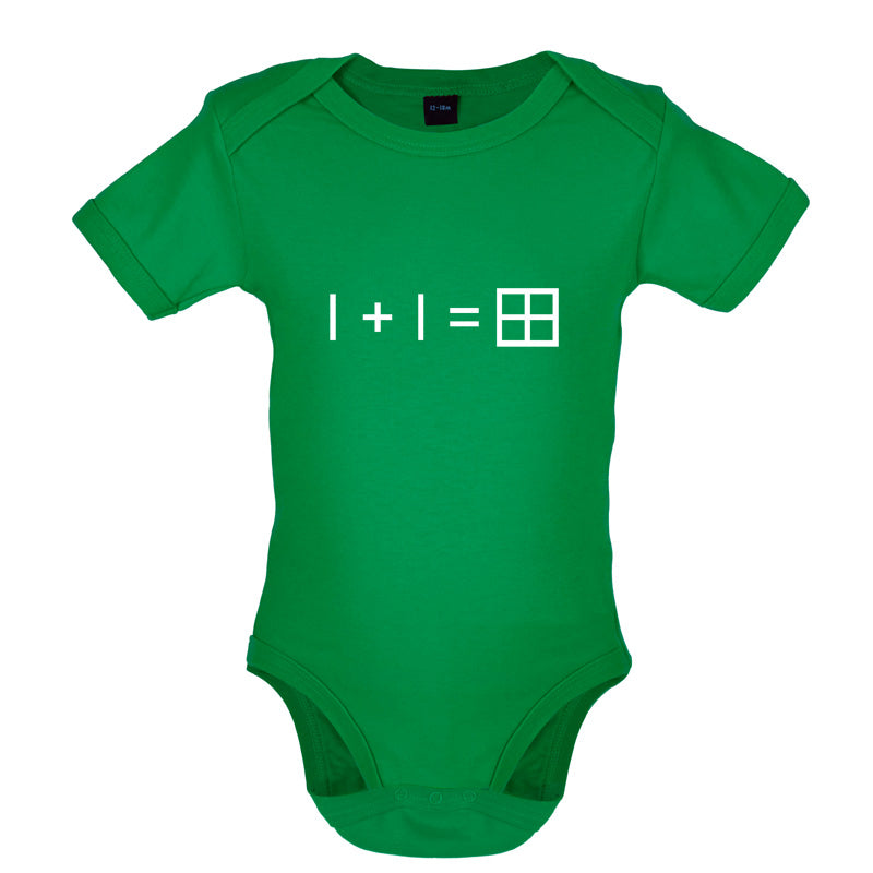 1 + 1 = Window Baby T Shirt