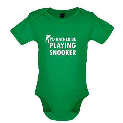 I'd Rather Be Playing Snooker Baby T Shirt