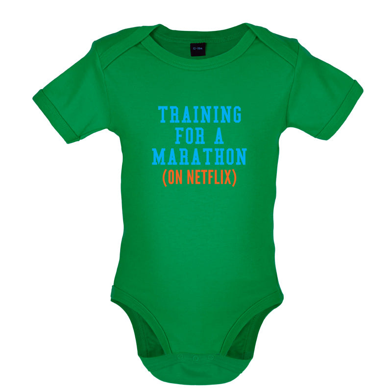 Training For A Marathon On Netflix Baby T Shirt