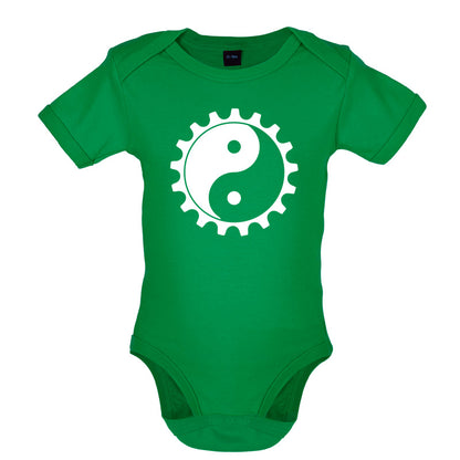 Yin Yang Bike Cog Baby T Shirt