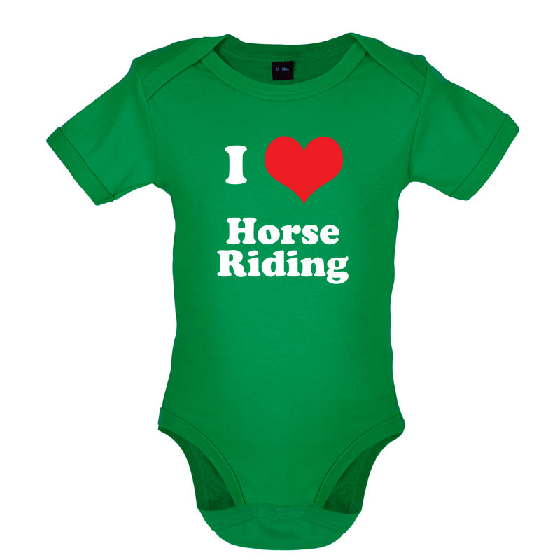 I Love Horse Riding Baby T Shirt