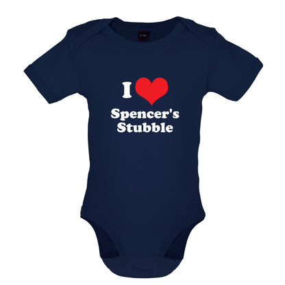 I Love Spencer's Stubble Baby T Shirt