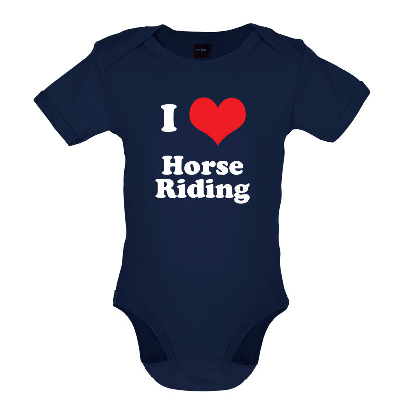 I Love Horse Riding Baby T Shirt