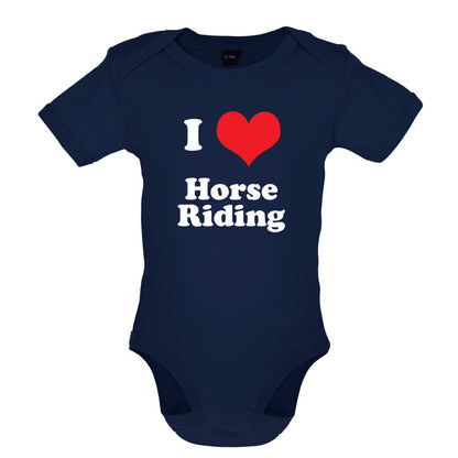 I Love Horse Riding Baby T Shirt