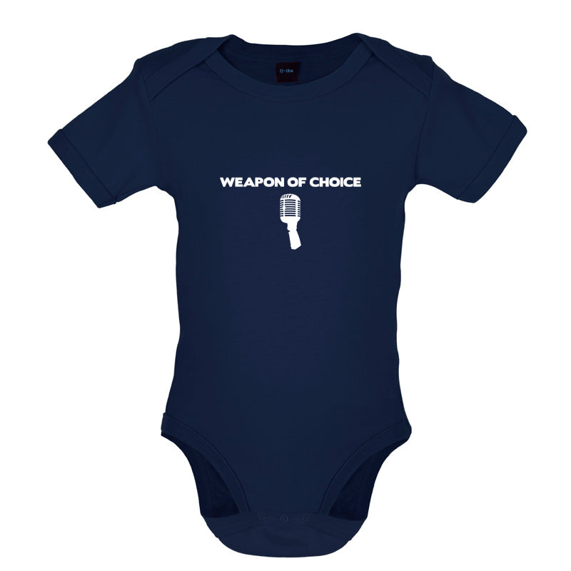 Weapon Of Choice Microphone Baby T Shirt