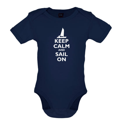 Keep Calm and Sail On Baby T Shirt