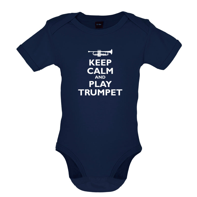 Keep Calm and Play Trumpet Baby T Shirt