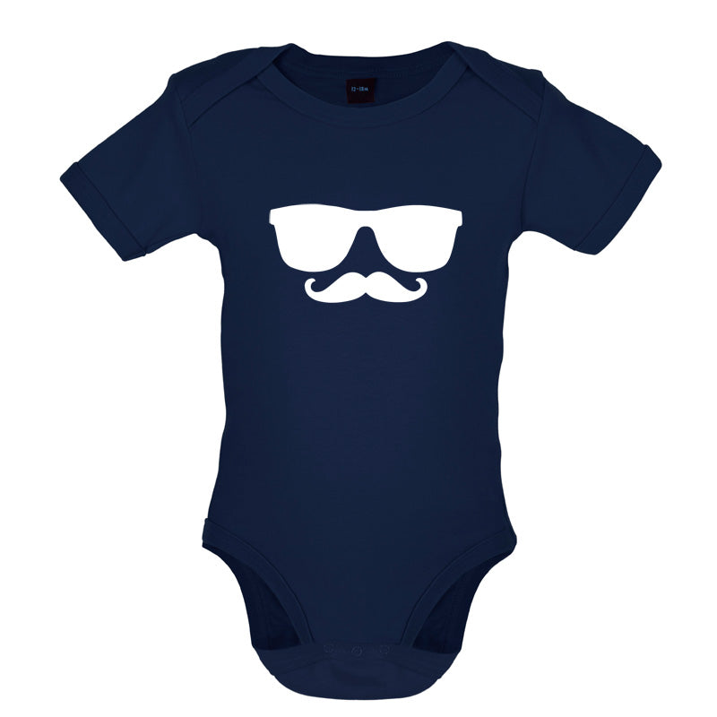Moustache Glasses Baby T Shirt