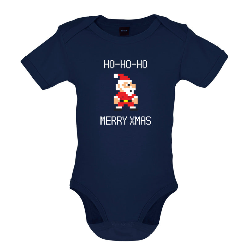 8 Bit Santa Pixel Baby T Shirt