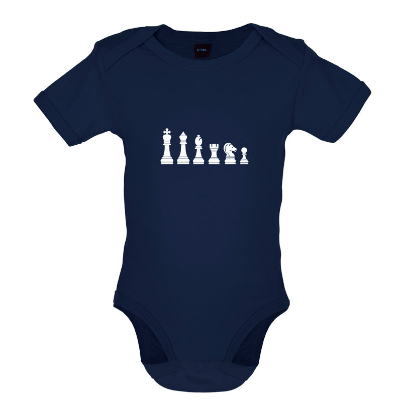 Chess Pieces Baby T Shirt