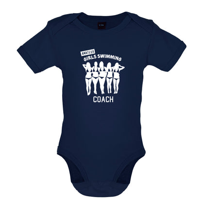 Amateur Girls Swimming Coach Baby T Shirt