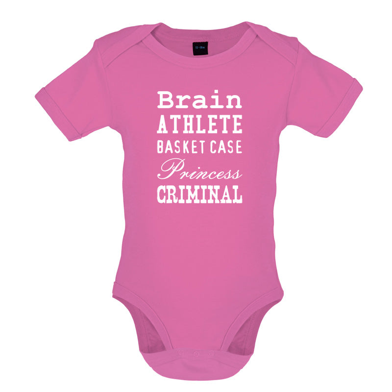 Brain Athlete Basket Case Princess Criminal Baby T Shirt