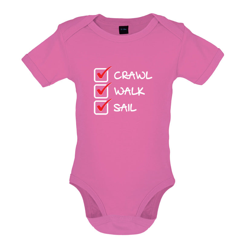 Crawl Walk Sail Baby T Shirt