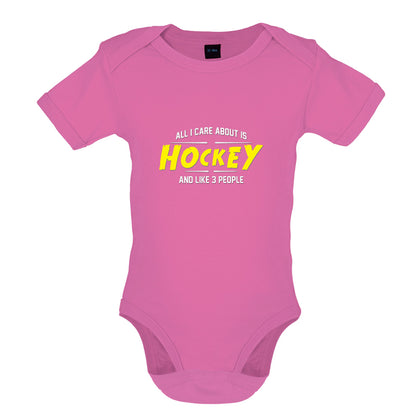 All I Care About Is Hockey Baby T Shirt